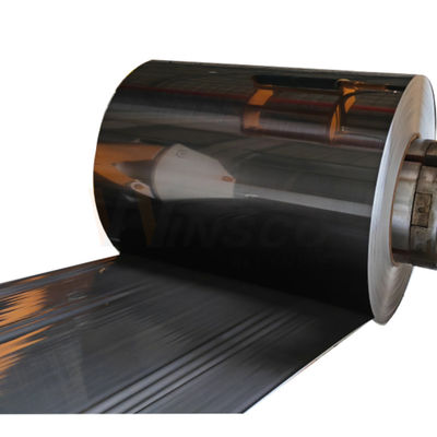 qualità  PVD Black Titanium 8K Super Mirror Decorative Stainless Steel Coil in 201 304 316 Grades fabbrica