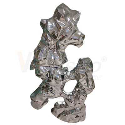 qualità  8k Stainless Steel Metal Fabrication Water Ripple Finshed Office Decoration Sculpture Metal fabbrica