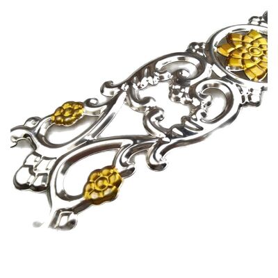 qualità  Customizable Stainless Steel Decorative Scrolls & Floral Ornaments with Polished Silver Finish for Architectural Metalwork fabbrica