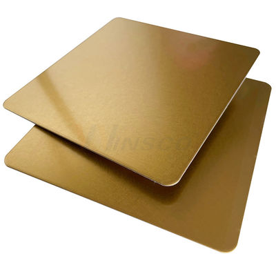 Strato decorativo di titanio di acciaio inossidabile dell'elevatore della superficie dell'oro di vibrazione
