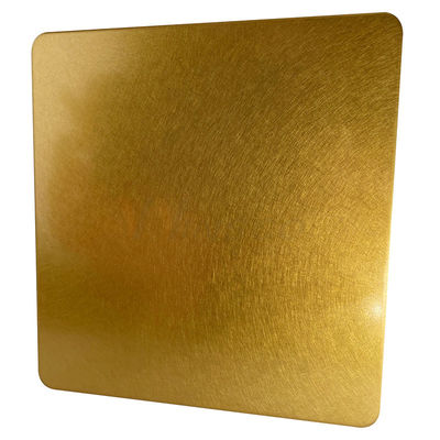 Strato decorativo di titanio di acciaio inossidabile dell'elevatore della superficie dell'oro di vibrazione