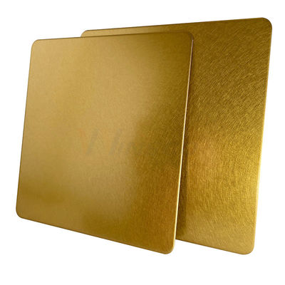 Strato decorativo di titanio di acciaio inossidabile dell'elevatore della superficie dell'oro di vibrazione