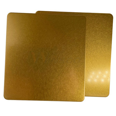 Strato decorativo di titanio di acciaio inossidabile dell'elevatore della superficie dell'oro di vibrazione