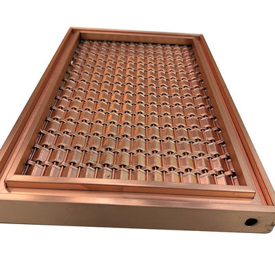 Specificazione su misura AISI 201 una maglia di 304 316 Rose Gold Stainless Steel Grid