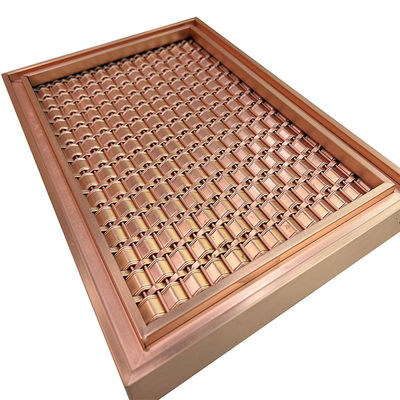 Specificazione su misura AISI 201 una maglia di 304 316 Rose Gold Stainless Steel Grid