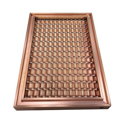 Specificazione su misura AISI 201 una maglia di 304 316 Rose Gold Stainless Steel Grid