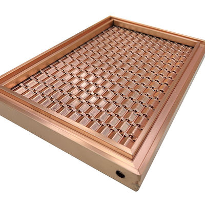 Specificazione su misura AISI 201 una maglia di 304 316 Rose Gold Stainless Steel Grid