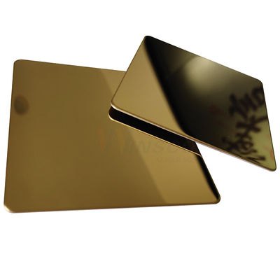 TP 201 ornamentale d'ottone dello strato di acciaio inossidabile dello specchio dell'oro dello Zr 304 316