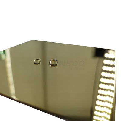 TP 201 ornamentale d'ottone dello strato di acciaio inossidabile dello specchio dell'oro dello Zr 304 316
