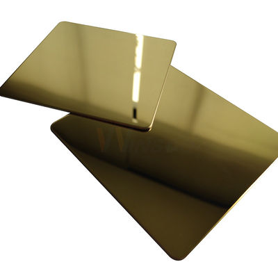 TP 201 ornamentale d'ottone dello strato di acciaio inossidabile dello specchio dell'oro dello Zr 304 316