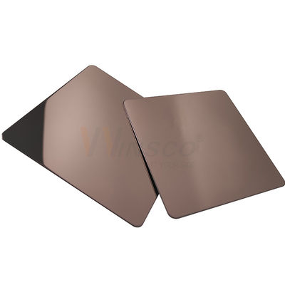 Lo specchio ha finito il colore AISI 201 di Brown lamina di metallo di acciaio inossidabile 304 316