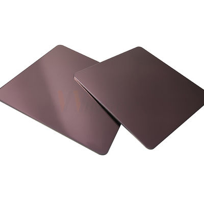 AISI Rose Gold 5x10 ha laminato a freddo 201 la lamiera sottile dello specchio del piatto 8k di acciaio inossidabile
