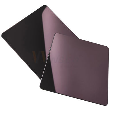 AISI Rose Gold 5x10 ha laminato a freddo 201 la lamiera sottile dello specchio del piatto 8k di acciaio inossidabile