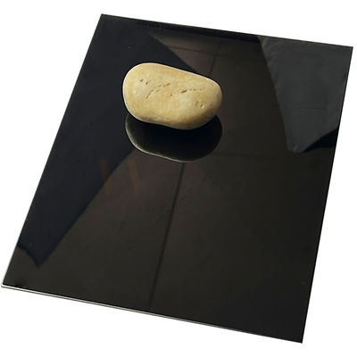 grado di titanio di colore 304 dello specchio di 1500mm di acciaio inossidabile del nero eccellente PVD dello strato