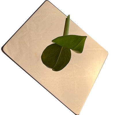 Lamiera sottile eccellente dello specchio AISI 304 304L Rose Gold Decorative Stainless Steel
