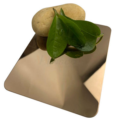 Lamiera sottile eccellente dello specchio AISI 304 304L Rose Gold Decorative Stainless Steel