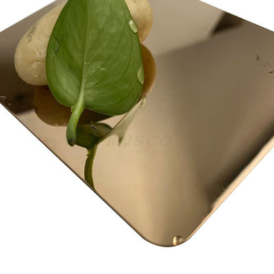 Lamiera sottile eccellente dello specchio AISI 304 304L Rose Gold Decorative Stainless Steel