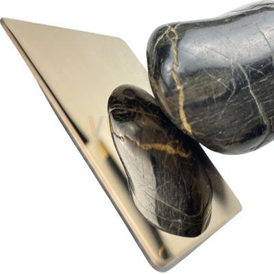 Strato eccellente durevole di acciaio inossidabile dello specchio degli ss 316 laminato a freddo con Rose Gold Coating