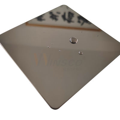 Colore eccellente bronzeo ss 201 dello strato PVD di acciaio inossidabile dello specchio 304 316