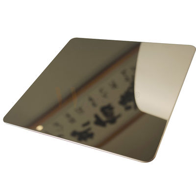 AISI 201 304 316 Champagne Gold Stainless Steel Sheet con lucidatura eccellente