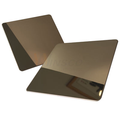 AISI 201 304 316 Champagne Gold Stainless Steel Sheet con lucidatura eccellente
