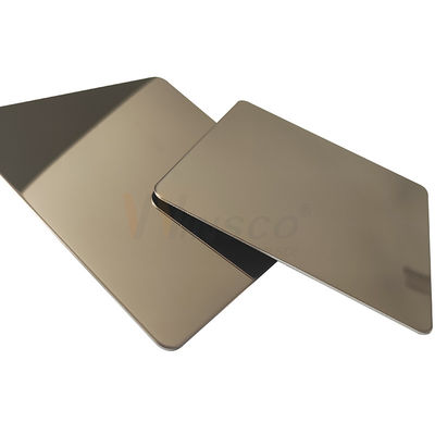 AISI 201 304 316 Champagne Gold Stainless Steel Sheet con lucidatura eccellente