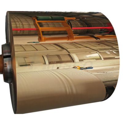 ASTM 201 304 316 bobine laminate a freddo di acciaio inossidabile dello specchio con PVD Rose Gold Coating