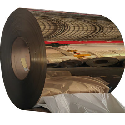 ASTM 201 304 316 bobine laminate a freddo di acciaio inossidabile dello specchio con PVD Rose Gold Coating