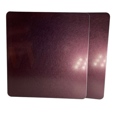 lo strato decorativo di acciaio inossidabile 4x10 ha laminato a freddo Rose Gold Vibration