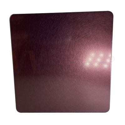 lo strato decorativo di acciaio inossidabile 4x10 ha laminato a freddo Rose Gold Vibration