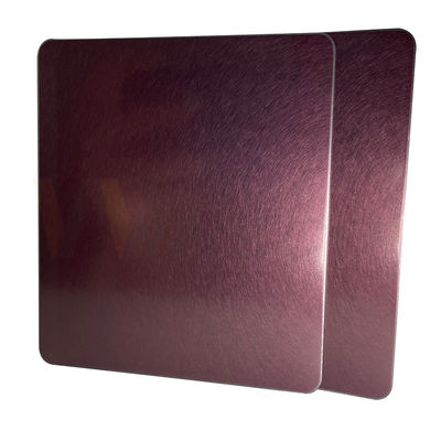 lo strato decorativo di acciaio inossidabile 4x10 ha laminato a freddo Rose Gold Vibration
