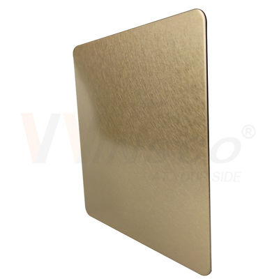 strato decorativo Champagne Gold Vibration Finish di acciaio inossidabile di 1219mm 201 304 316