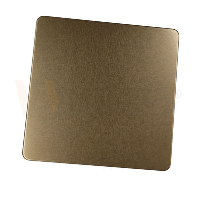 strato decorativo Champagne Gold Vibration Finish di acciaio inossidabile di 1219mm 201 304 316