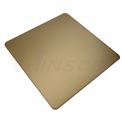 La sabbia ha fatto saltare lo strato decorativo 0.3-3mm che di acciaio inossidabile lo specchio dorato ss riveste Champagne Gold Coating
