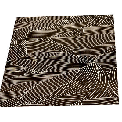 Nessuno strato Champagne Etched Finished di Burr Mirror Gold Stainless Steel