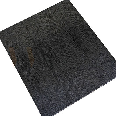 il prodotto chimico di titanio nero della pelle dell'albero di modo freddo di 1000-1500mm ha inciso i pannelli decorativi di acciaio inossidabile