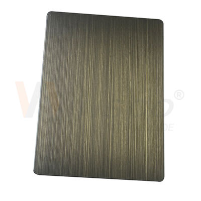316 la mano decorativa dello strato 3mm di acciaio inossidabile ha annerito il bronzo verde spazzolato