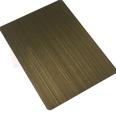 316 la mano decorativa dello strato 3mm di acciaio inossidabile ha annerito il bronzo verde spazzolato