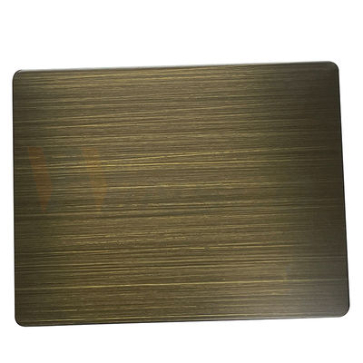 316 la mano decorativa dello strato 3mm di acciaio inossidabile ha annerito il bronzo verde spazzolato