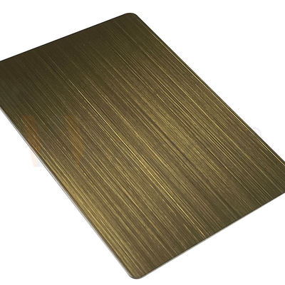 316 la mano decorativa dello strato 3mm di acciaio inossidabile ha annerito il bronzo verde spazzolato