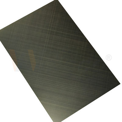 La linea sottile dell'incrocio di controllo di qualità ha finito gli strati decorativi verdi del bronzo 0.3mm ss