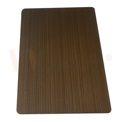 la mano decorativa dello strato di acciaio inossidabile di 0.3-3mm ha annerito Matt Cold Rolled bronzeo giallo spazzolato