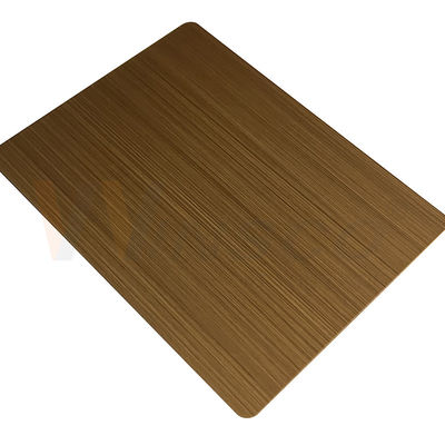 la mano decorativa dello strato di acciaio inossidabile di 0.3-3mm ha annerito Matt Cold Rolled bronzeo giallo spazzolato