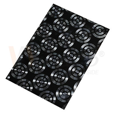 AISI 201 CD 304 316 che lucida lo strato ornamentale di titanio nero di acciaio inossidabile del laser 3D