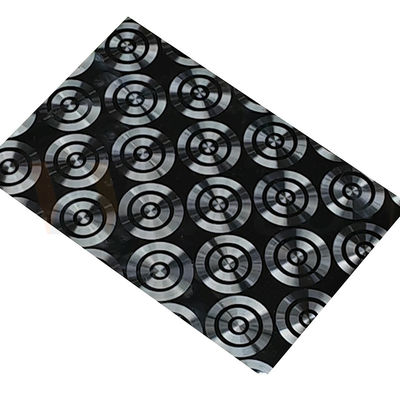 AISI 201 CD 304 316 che lucida lo strato ornamentale di titanio nero di acciaio inossidabile del laser 3D