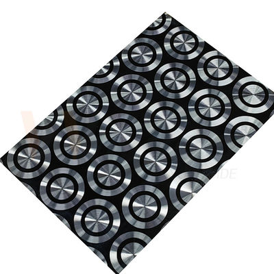 lo strato decorativo di acciaio inossidabile 201 304 316 ha laminato a freddo la lucidatura di titanio nera del laser 3D