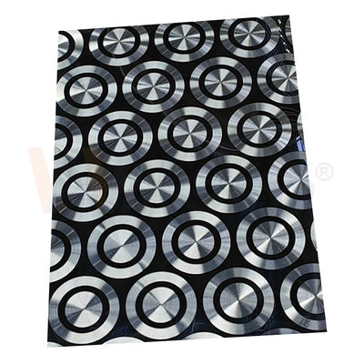 lo strato decorativo di acciaio inossidabile 201 304 316 ha laminato a freddo la lucidatura di titanio nera del laser 3D