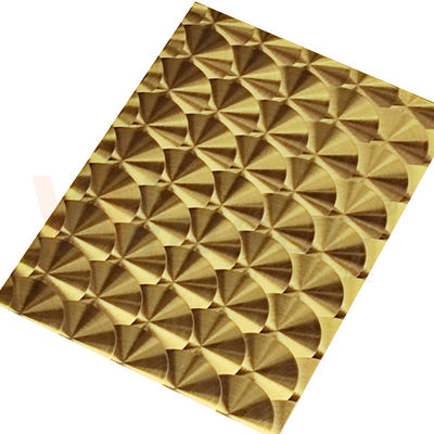 Laser di titanio ss 201 dell'oro 3D della linea sottile del CD piatto decorativo di acciaio inossidabile 304 316