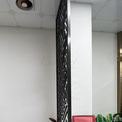 Progettazione moderna di Matt Finished Stainless Steel Screen della divisione dello schermo nero del divisorio