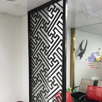 Progettazione moderna di Matt Finished Stainless Steel Screen della divisione dello schermo nero del divisorio